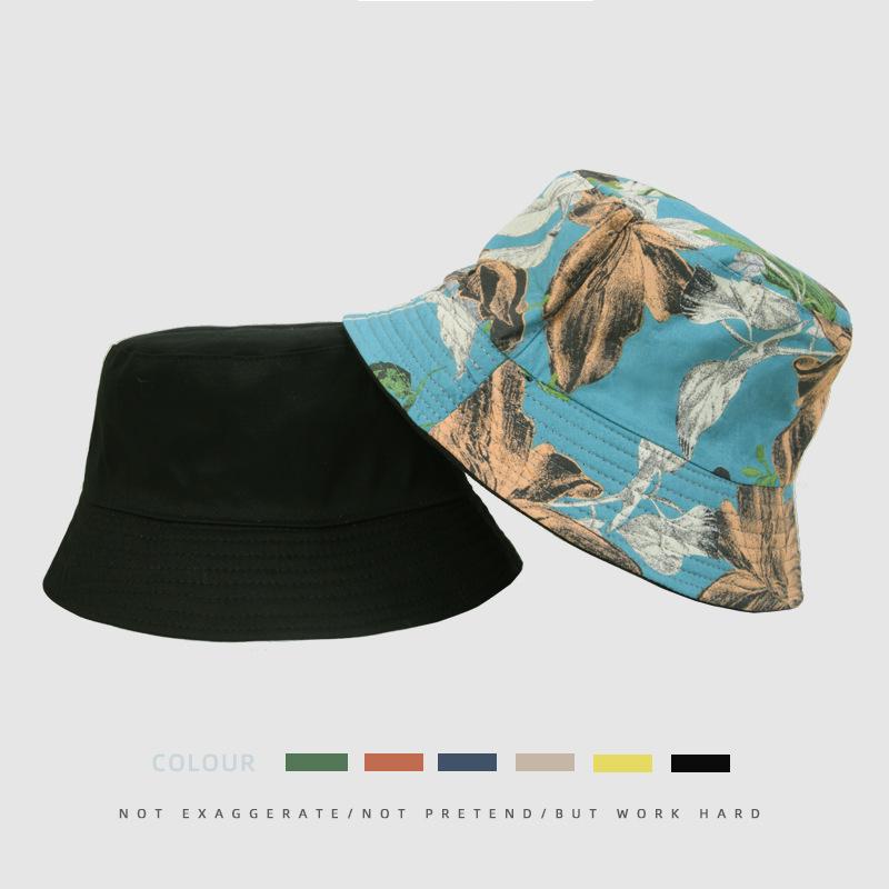 Versatile Style Hat Leaf Pattern Womens Sunshade Hatscaps Fishermans