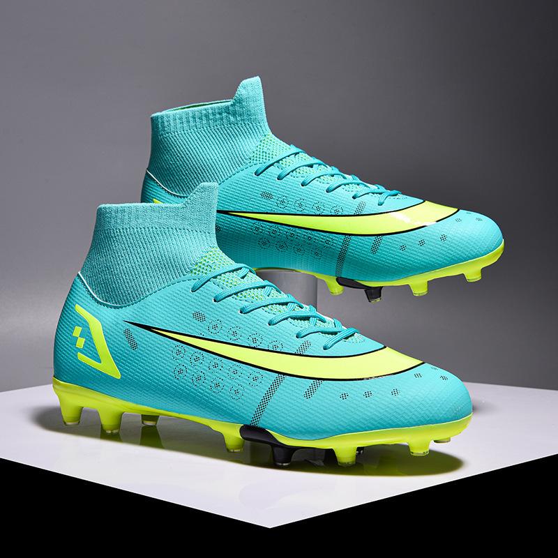 Neue High-Top-Fußballschuhe lange Stollen abgebrochene Stollen Wettkampf-Trainingsschuhe Fußball Fußballschuhe Herren