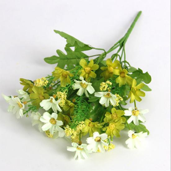 1 Bouquet 28 Heads Dried Artificial Fake Silk Flower Bunch Bouquet Home