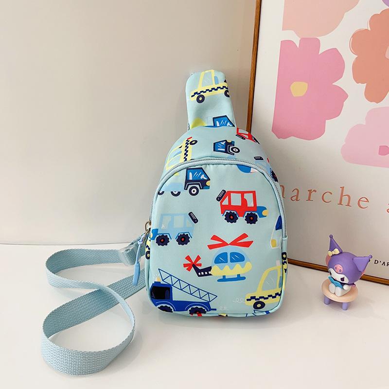 

Printed Fanny Car Pack Cartoon Backpack Single Shoulder Crossbody Bag Gift Kids синій