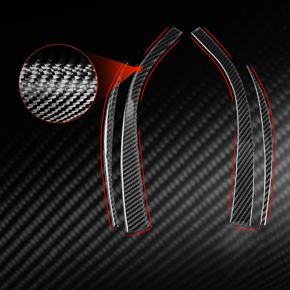 4PCS Carbon Fiber Look Door Decoration Cover Trim For Toyota Supra A90 2019-2022