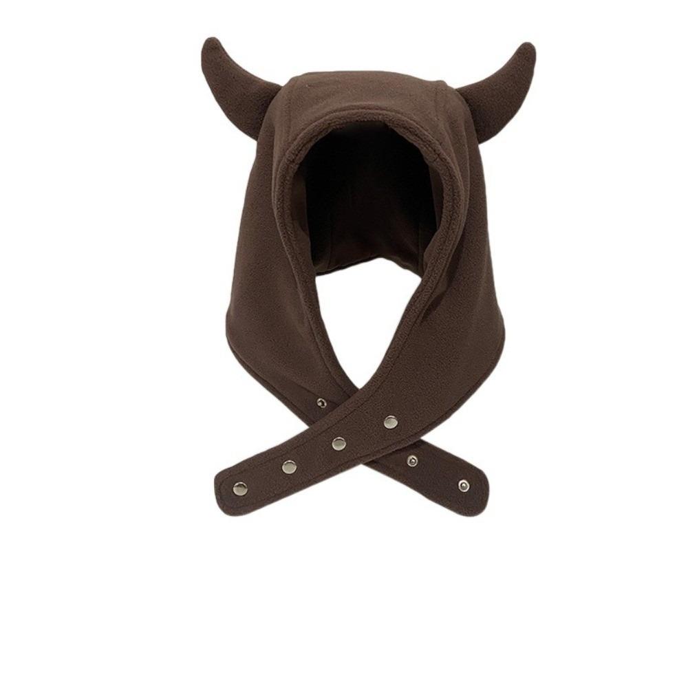 Ear Protection Lei Feng Cap Plush Winter Pullover Cap Personalized Demon Ear Hat  Autumn/Winter
