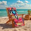 1Pc Kiss Band Poster Art Beach Towel Quick Dry Multiuse For Beach Pool Gym Yoga Home Travel Christmas Halloween Xmas Gift L112