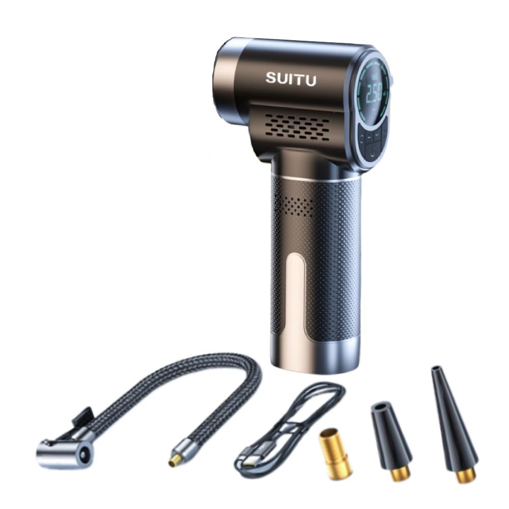 

Насос для накачивания шин мотоцикла 60 Вт Мощный автомобильный компрессор Беспроводной светодиодный дисплей Портативный зарядный воздушный компрессор Moto Assecorie чёрный