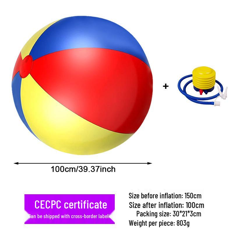 Eco-Friendly PVC Inflatable Colorful Football for Parent-Child Games