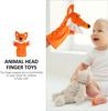 Hand Puppet with Moving Mouth, Plush Animal, Fox, Kids, Soft, for Theatre, Ventriloquism, Gloves, Cute, Gift