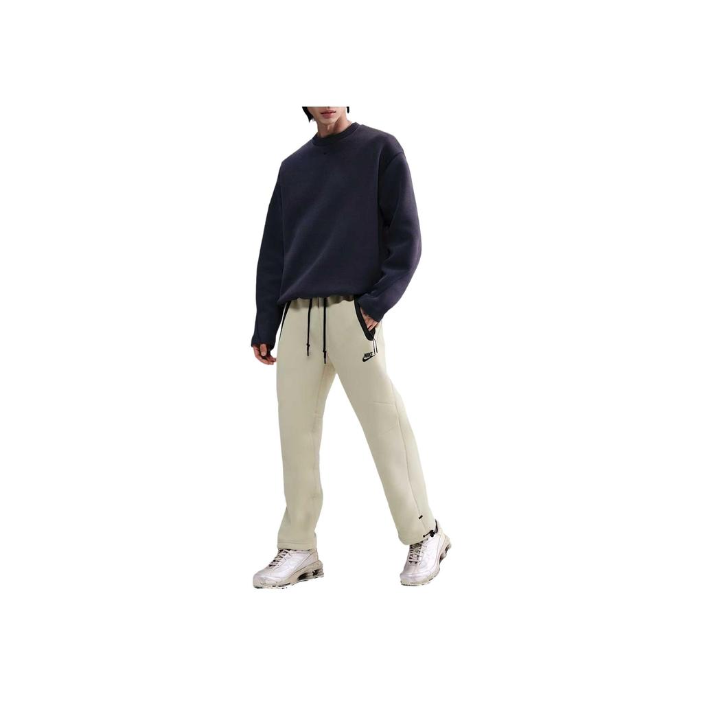 Nike Men's Sportswear Tech Fleece Jogger Pants Light Khaki Black HJ6534-234