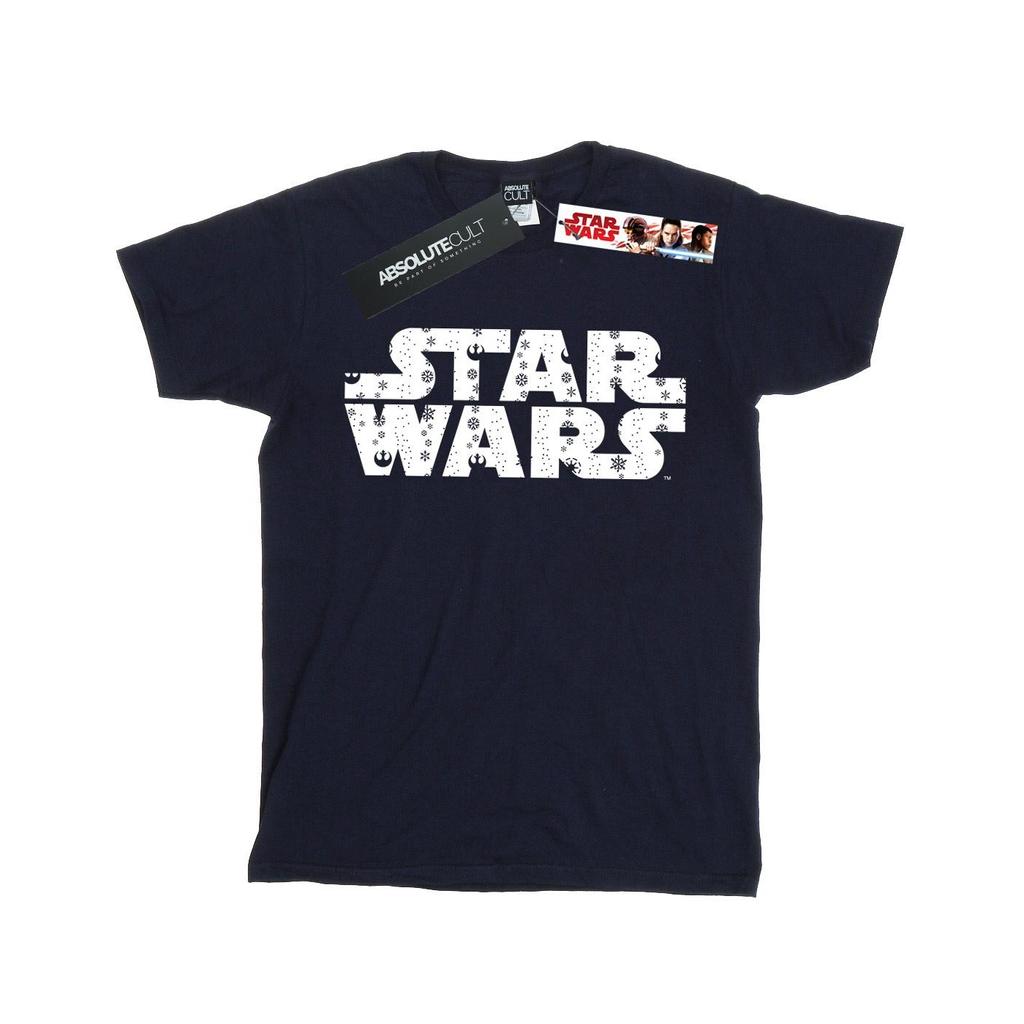 STAR WARS Boys Christmas Logo T-Shirt