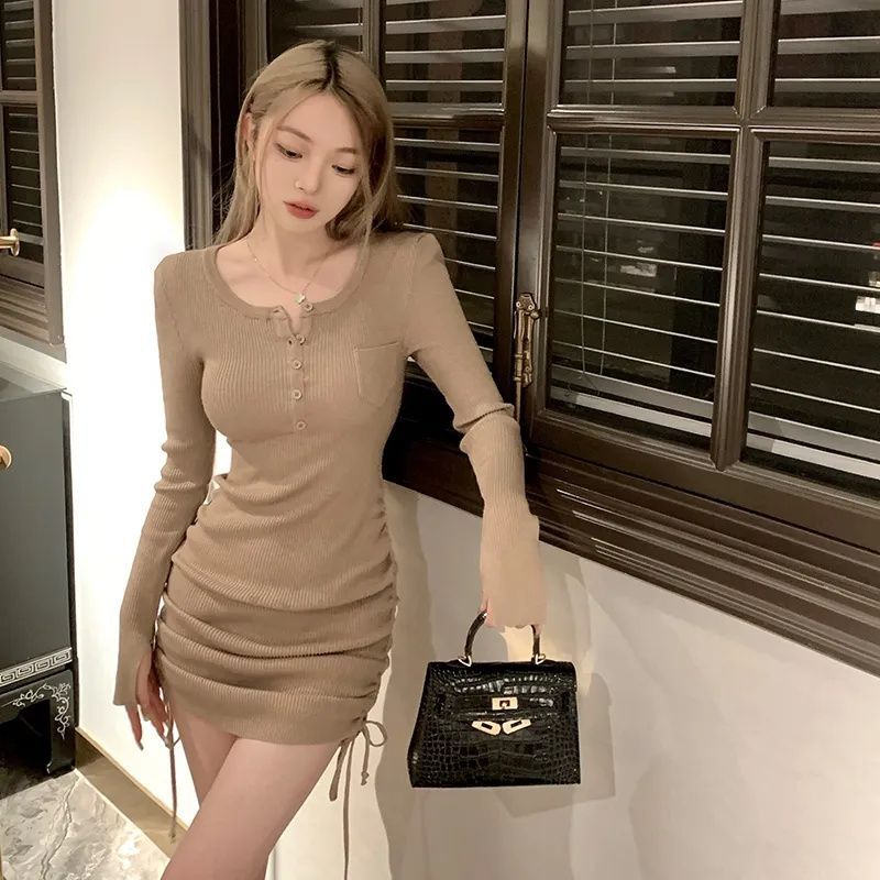 Bottom Dress Women's Clothing Autumn New Pure Desire Spice Girl Sexy Slim Small Hip Skirt