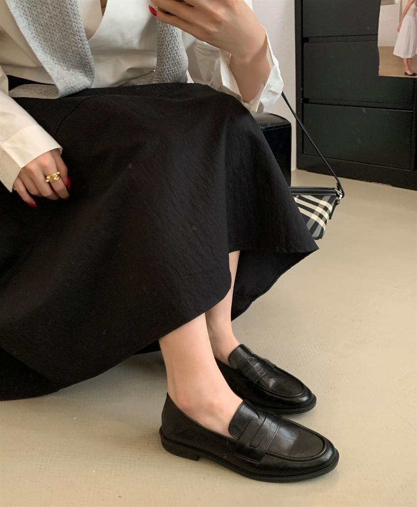 Haute couture~ washed first layer cowhide basic version loafers 2025 autumn new literary and retro leather shoes