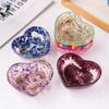 Resin Heart Trinket Dish - Handmade Epoxy Jewelry Tray, Decorative Storage Bowl for Rings/Earrings