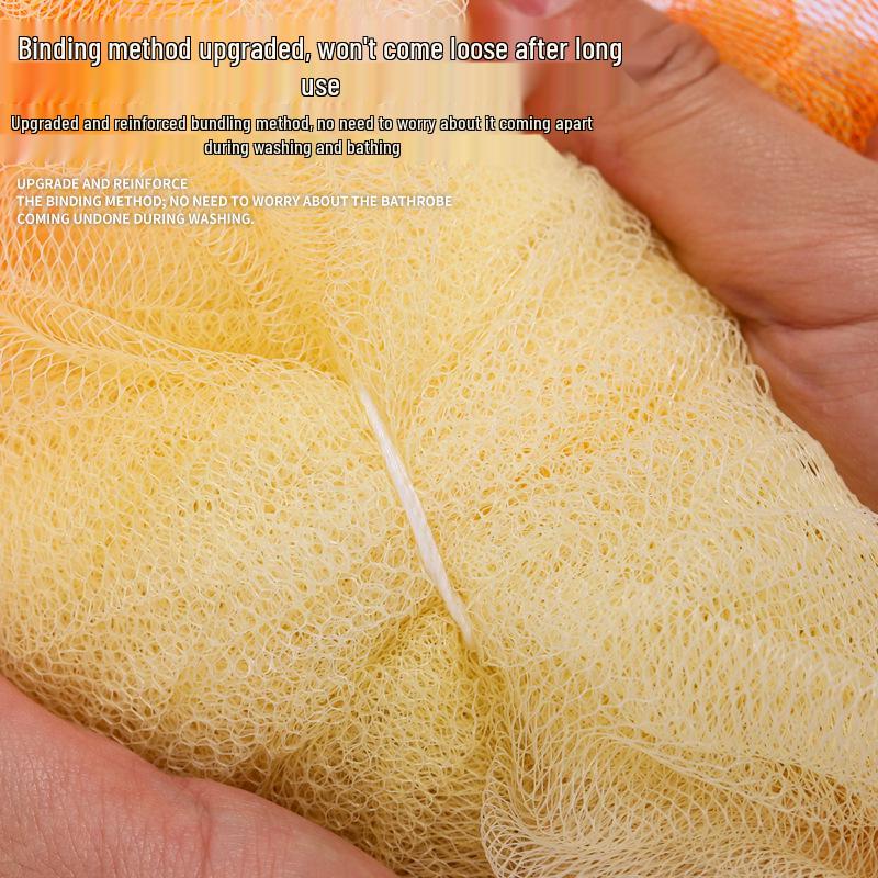 Heart-Shaped Super Soft Sponge Bath Ball - Durable, Quick Lather, Perfect for Bath & Back Scrubbing