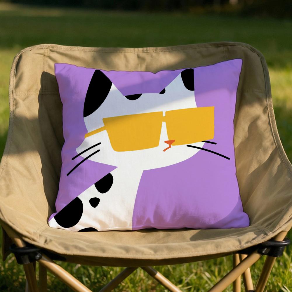 Cartoon Animal Cute Cushion Cover Soft Reversible Durable Pillow Cover MultiScene Use for Home Car Daily Comfort