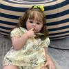 3D Paint Skin With Vein Silicone Reborn Baby Doll Toy For Girl 60 CM Long Hair Princess Toddler Art Bebe Birthday Gift