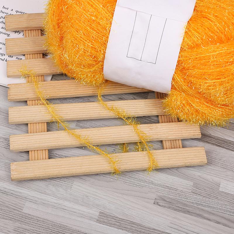 50G Knitting Premium Yarn Lustrous Acrylic High-Quality Fiber Durable Glass Knit-Friendly Thread Sparkly