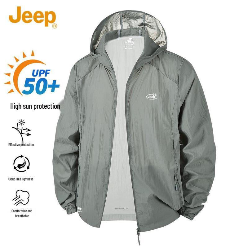 Jeep Men s Summer Hooded Sun Protection Jacket 36
