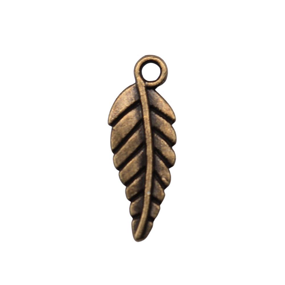 Filigree Leaf Charms Antique Alloy Pendants For Nature Inspired Jewelry