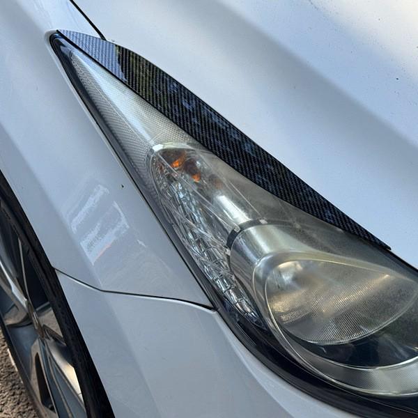 Carbon Fiber Headlight Eyebrow Trim for 2012-2016 Hyundai Elantra