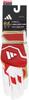 adidas Baseball Batting 51 LBG404 Gloves, Basic, White/Red (1164), Medium,