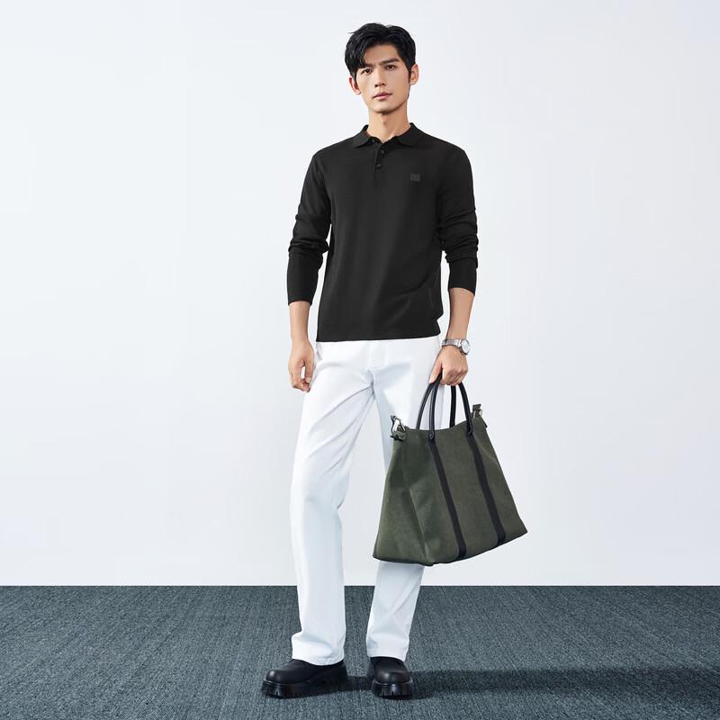 Seven Men's Wool-Blend Machine-Washable Casual Sweater