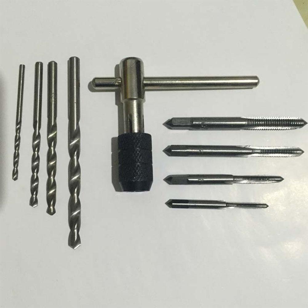 9PCS Exquisite Screw Tap Drill Bit Practical Tools Set