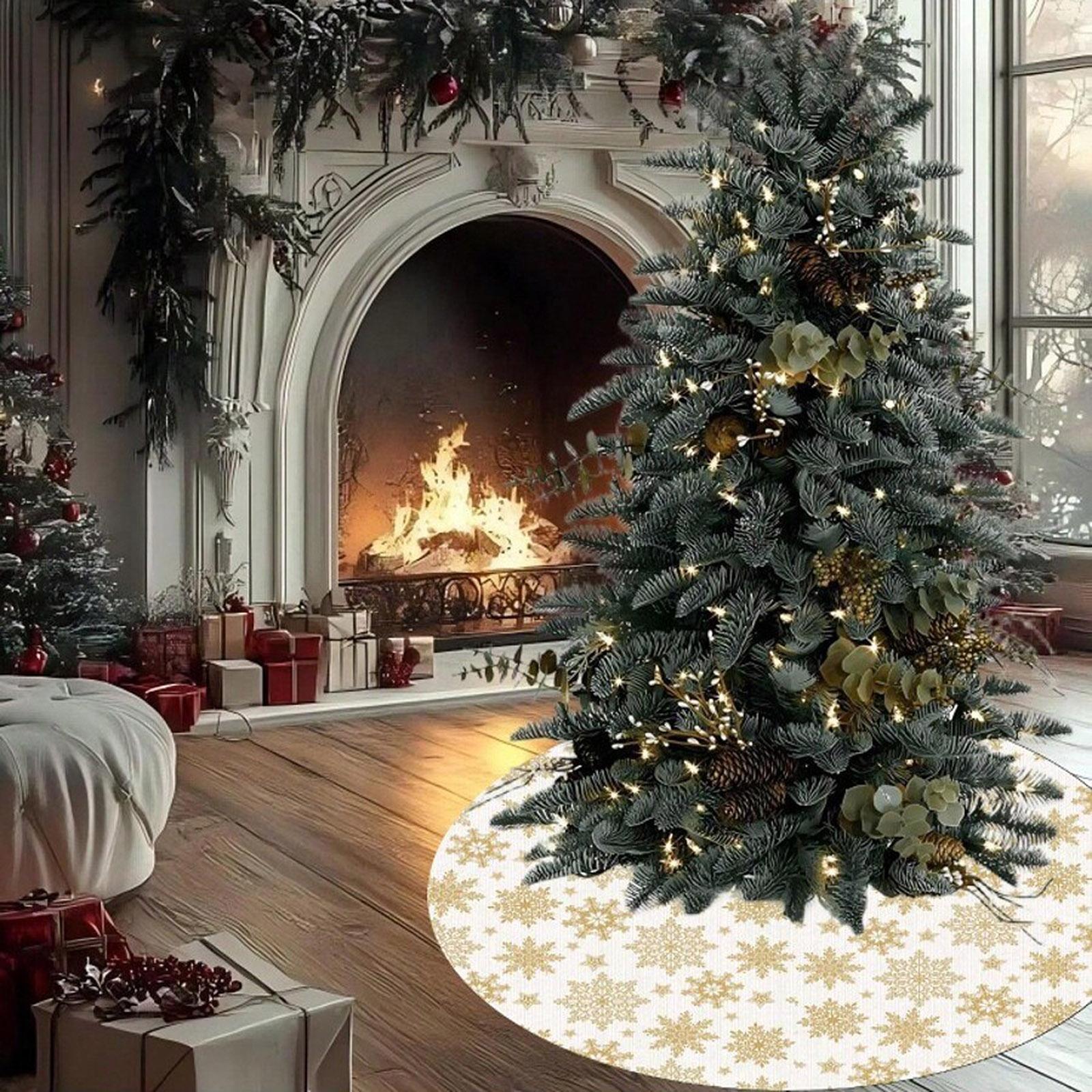 

Ковер для внутреннего и наружного украшения пола, рождественская атмосфера, юбка для елки One Size