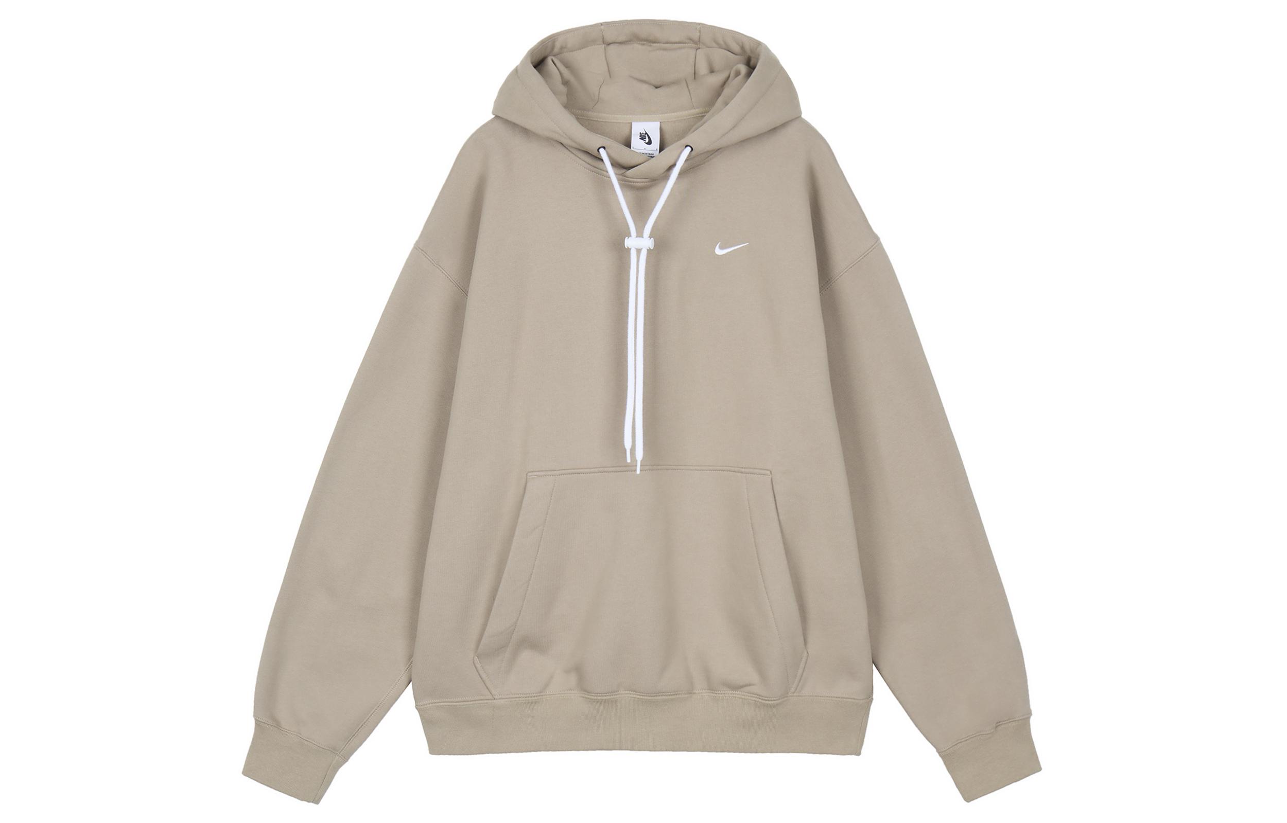Nike Sweatshirts Men s Khaki Hooded Moderate Regular CD6393-247 S