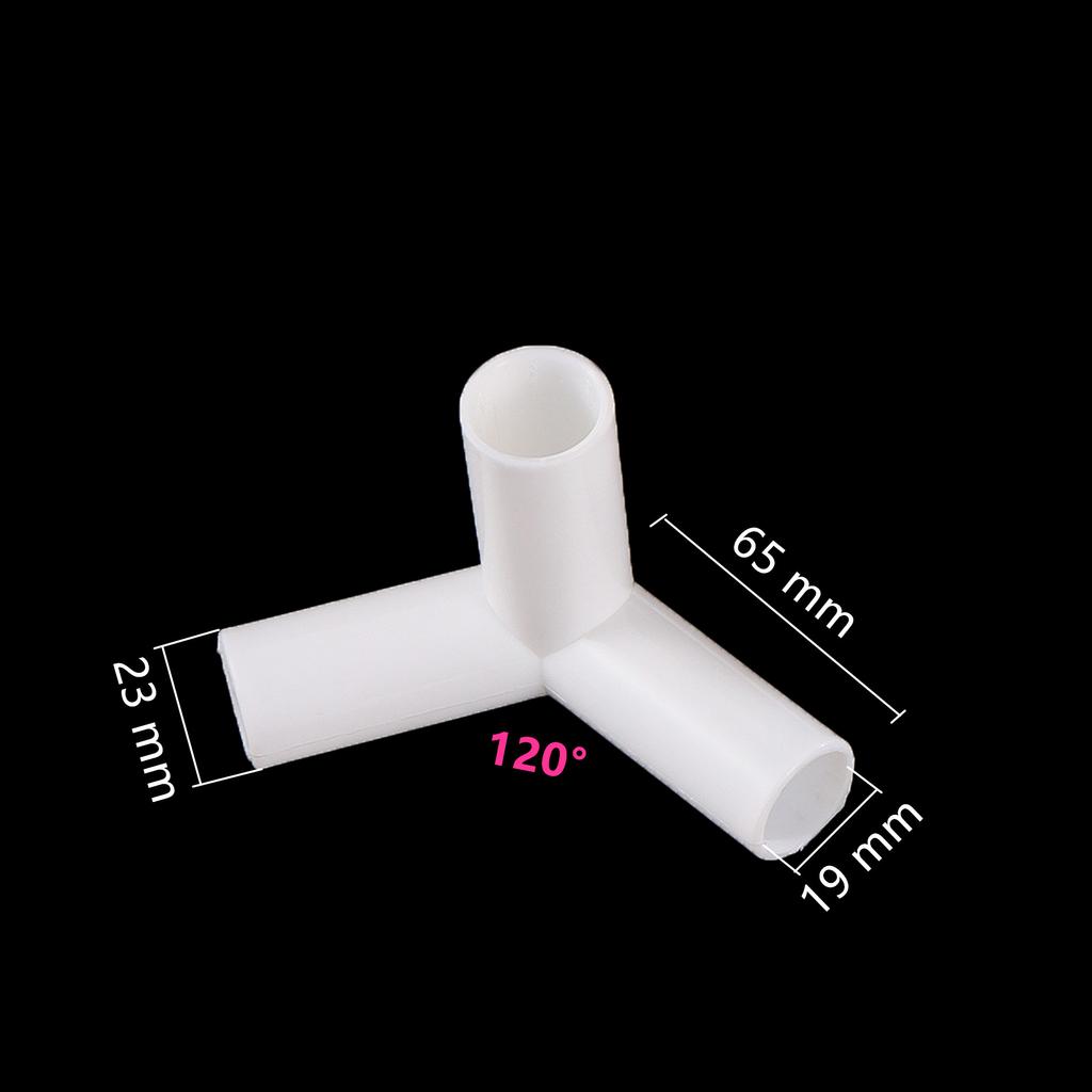 5 Pcs Inner diameter 19mm PVC Straight Connector Joint 60/90/120/135 Degree Tee Connector Pipe Fitting DIY Tent Fixed Fittings
