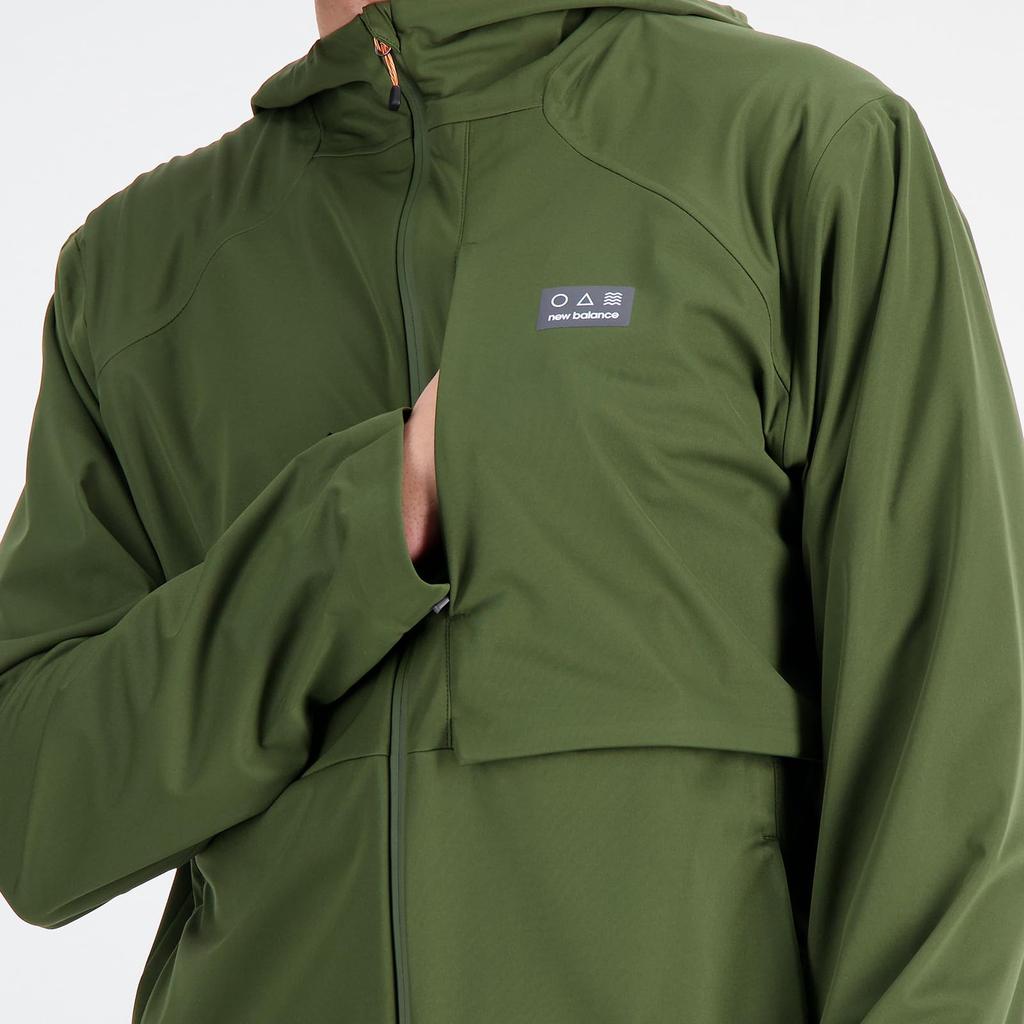 New Balance Impact AT Waterproof KOU Size M Jacket, MJ33276, Men's, (Kombu)