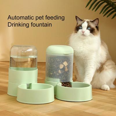 Haustier-Futter- und Wasserspender Selbstfütterung Smart Pet Bowl Gefilterte Trinkschüssel Haustier