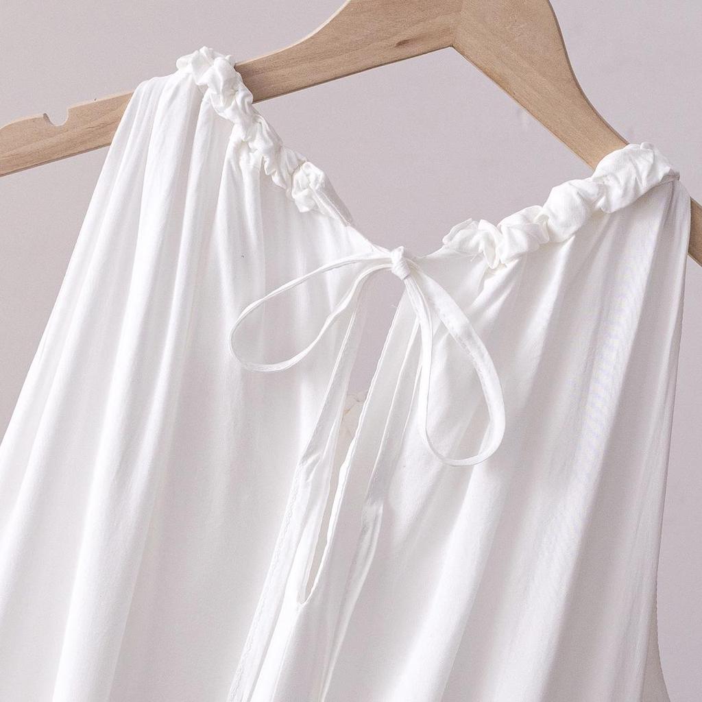 Yunnan Tie-Dye French High-End Summer Lace-Up Dress