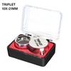 10X-30X Pocket Loupe Magnifier with Foldable Metal Design - Jewelry Diamond Magnifying Glass for Gems Coins Stamps Inspection