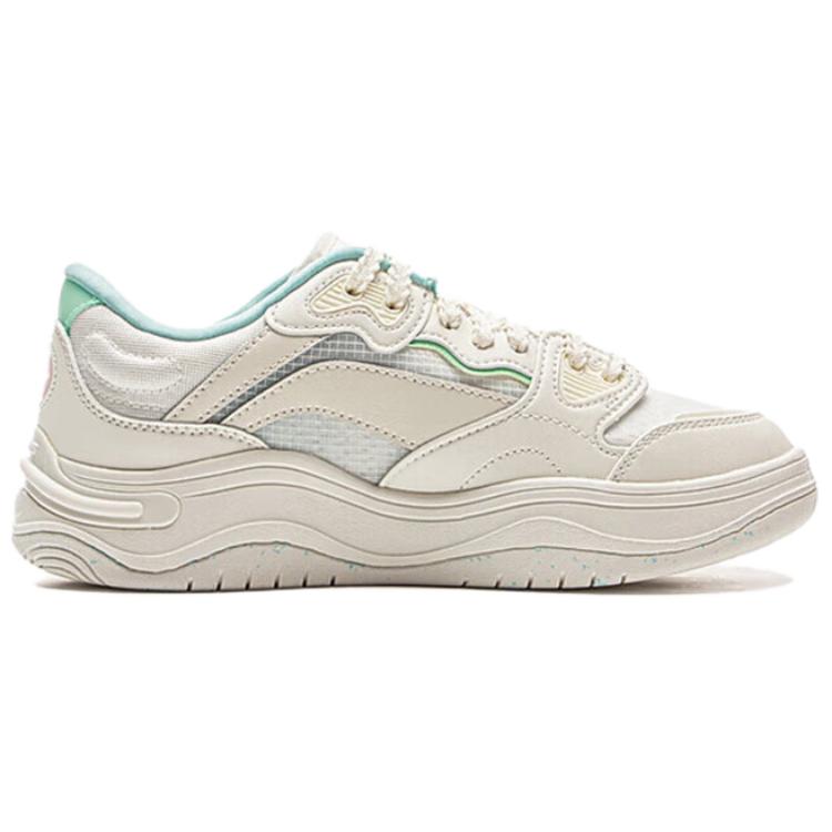 Li-Ning Future Flow Comfortable Versatile Wrap Durable Low-Top Skate Shoes Women Sneakers White AGCV042-1