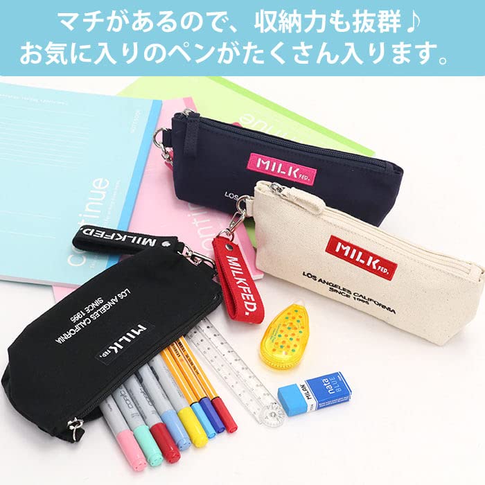 Milkfed Embroidered Bar Pencil Case 103211054026 A One Size