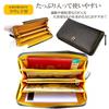 Round Money Luck Feng and Long Wallet Gold Lucky [Saint Homme] Wallet, Black, Shui, Men's Women's (14. [White Snake] Amulet)