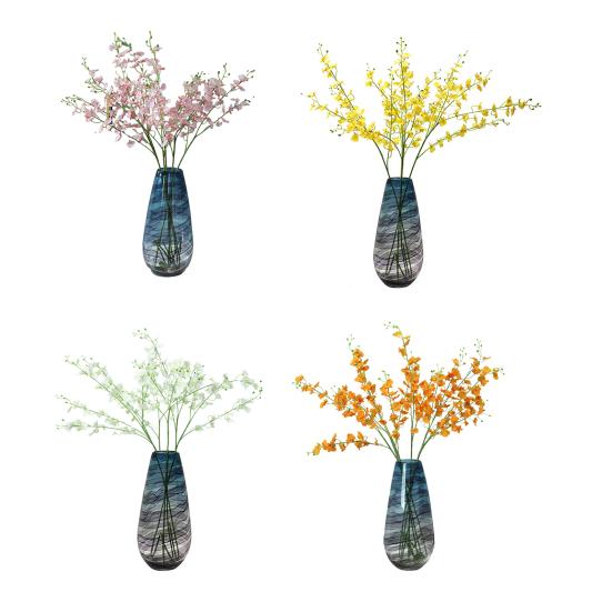 Artificial Phalaenopsis Flower Real Touch Faux Butterfly Orchid Branch for Tall Vase Wedding Home Office Party Hotel Decoration