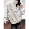 Wow Quick Return Men's Retro Stand Collar Hoodie - Versatile Trendy Solid Color for Autumn/Winter