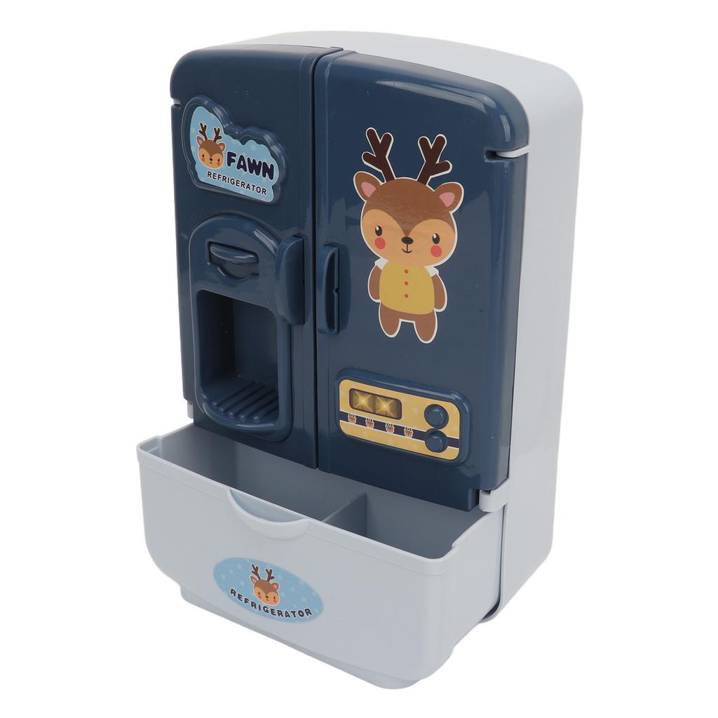 Puppenhaus Kühlschrank Spielzeug Intelligenter Doppeltür Miniatur Stimulation Puppenhaus Kühlschrank für
