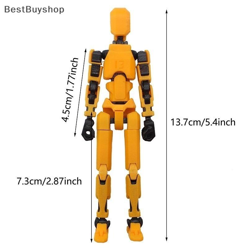 Multi-Jointed Movable Robot 3D Printed Mannequin Toyslucky 13 Dummy Action Figures Toys Gifts Game Gifts Hot Orange