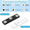 Magnetic Name Badge with Strong Double-Sided Adhesive Clasp, 45x13mm, 2-Piece Metal ID Holder