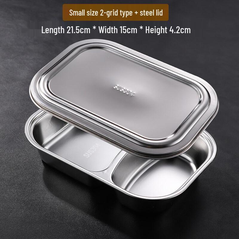 Food-Grade 304 Stainless Steel School & Canteen Meal Tray