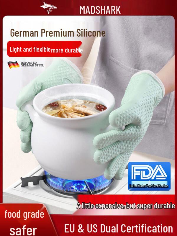 ZISIZ Silicone Heat Resistant Kitchen Glove