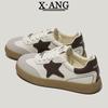 Retro women's soft-soled cowhide little white shoes children's autumn new casual sports shoes