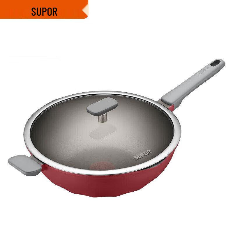 Supor Crystal Cast 32cm Non-Stick Wok