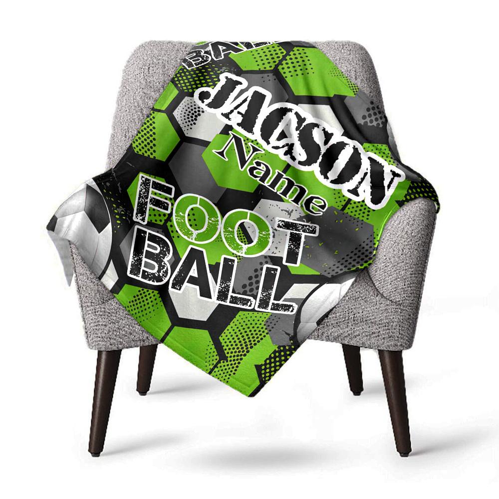 240Gm2 Football Style Customize Your Name Outdoor Blanket Suitable For All Seasons Comfortable And Warm Soft Blanket Suitable For Travel Gifts For