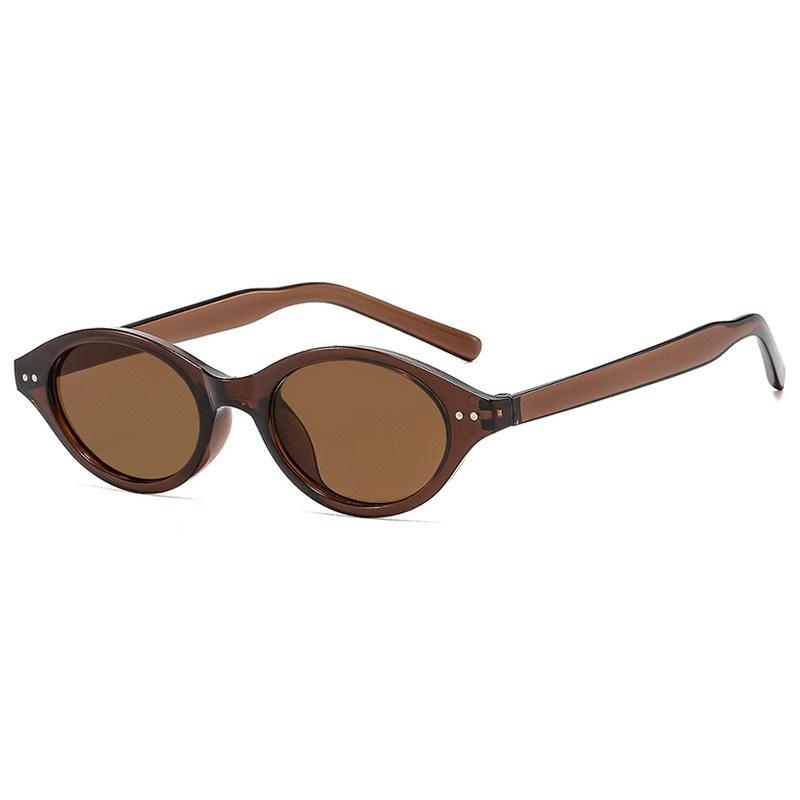 New Small Oval Sunglasses Men Women Vintage Fashion Brand Designer Glasses Sun Shades Driving Eyewear Eil Homme