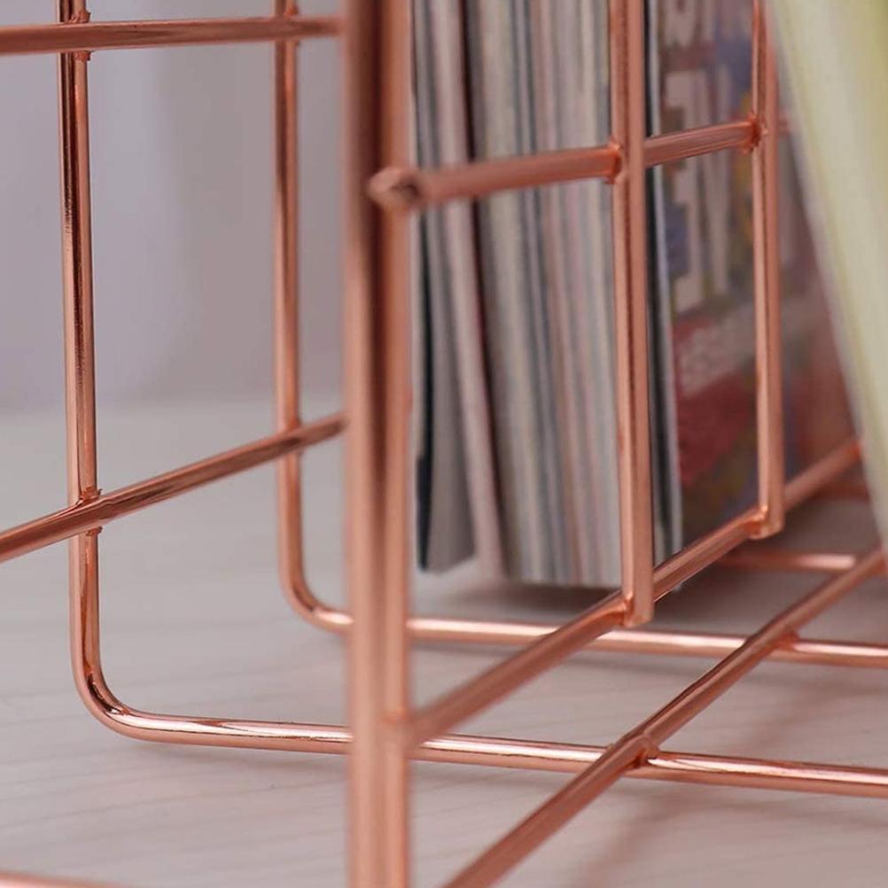 Briefhalter Eisen Metall Drei Fächer Bücherregalhalter Multifunktionaler Aktenordner Organizer