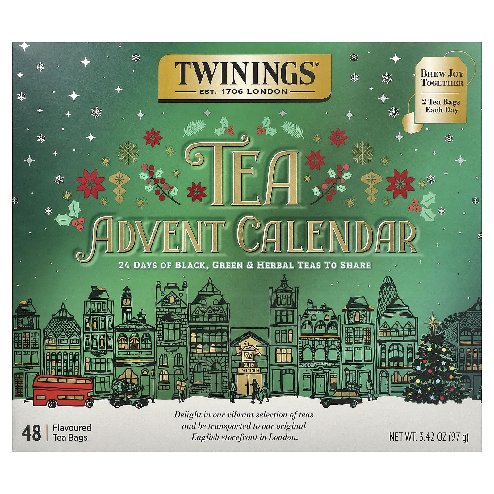 Twinings Tea Advent Calendar, 48 Tea