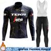 TEKR Man Cycling Maillot Winter Thermal Fleece Clothing Bicycle Clothes Jersey Men 2026 Bib Road Jackets Set Sportswear Cycle