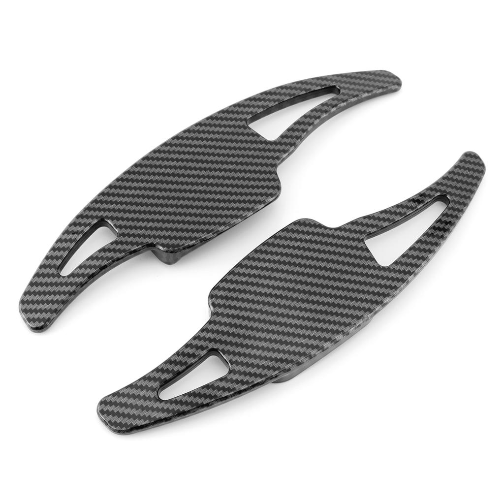Carbon Look Steering Wheel Paddle Shifter Extension For VW Golf 8 Tiguan